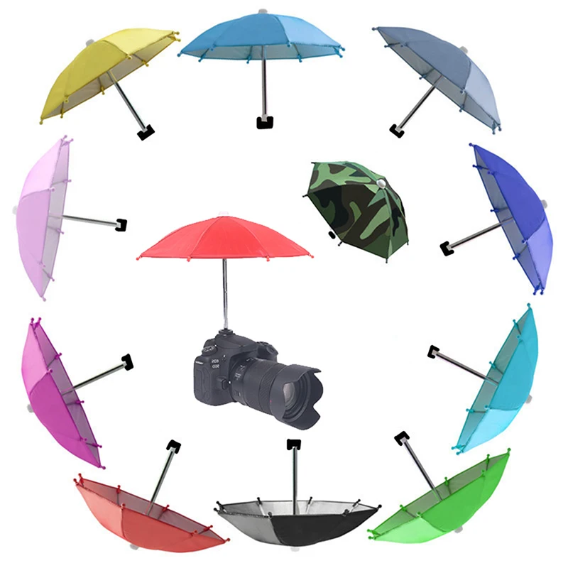 1 adet Dslr Kamera Şemsiye Güneşlik Yağmurlu Tutucu Genel Kamera Fotoğraf Kamera Şemsiye Kamera Aksesuarları 10 Renkler Görüntü 1