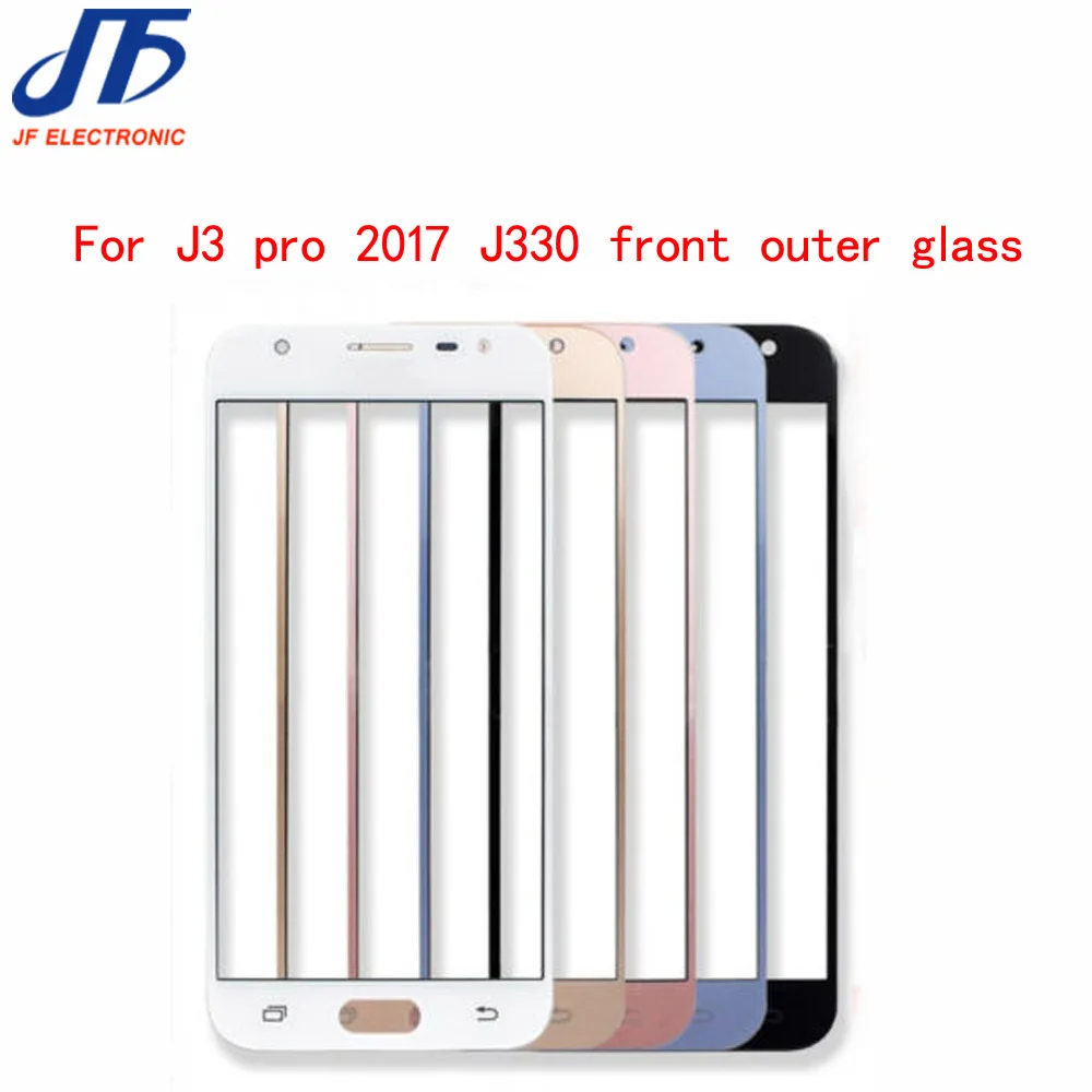 10 Adet Dokunmatik Panel Samsung Galaxy J7 J3 J5 Pro 2017 J730 J530 J330 J327 lcd ekran Ön Dış cam ekran lensi OCA Görüntü 1