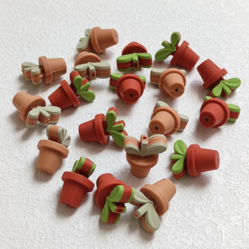 10 adet Yeni Bebek Silikon Boncuk BPA Ücretsiz Gıda Sınıfı Silikon Yenidoğan diş çıkartma oyuncakları Bebek DIY Emzik Boncuk Toplu Takı Aksesuar Görüntü 1
