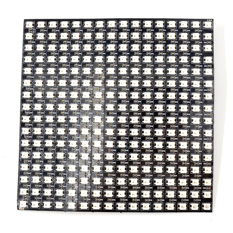 16x16 8x32 8x8 Piksel WS2812B WS2815 Paneli Dijital Esnek LED Panel Ayrı Ayrı adreslenebilir Tam Rüya Renk Beyaz / Siyah Görüntü 1