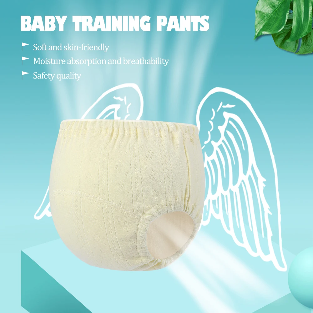2021 Yenidoğan Bebek alıştırma külodu Yıkanabilir İçi Boş Nefes Bebek külot bebek bezi Bebek Bezi İç Çamaşırı Pamuk Öğrenme Pantolon Sonbahar Görüntü 1