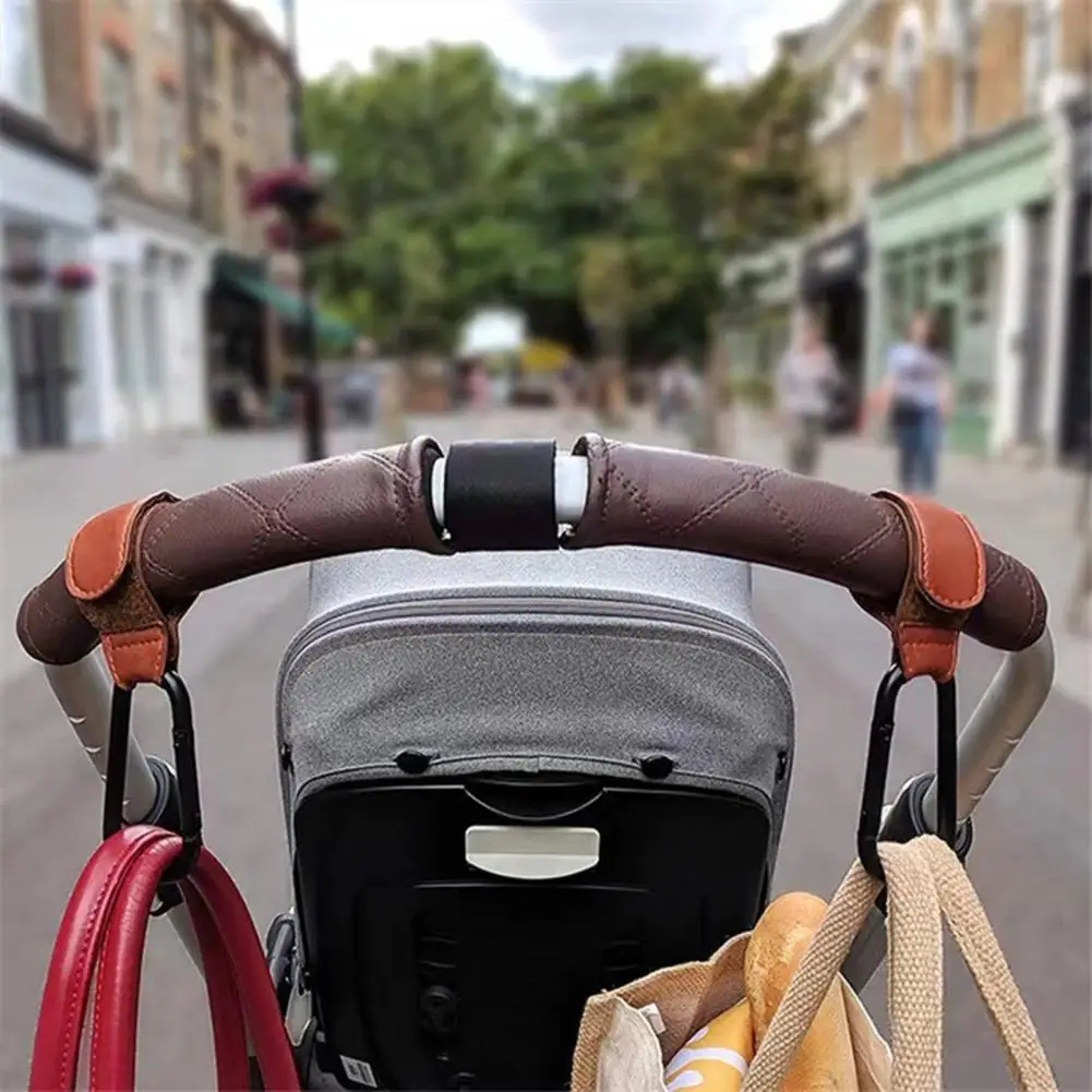 360 Derece Dönebilen Pas geçirmez Ücretsiz Eller Alışveriş Sepeti Pram Organizatör Askı Bebek araba kancası Bebek Ürünleri Görüntü 1