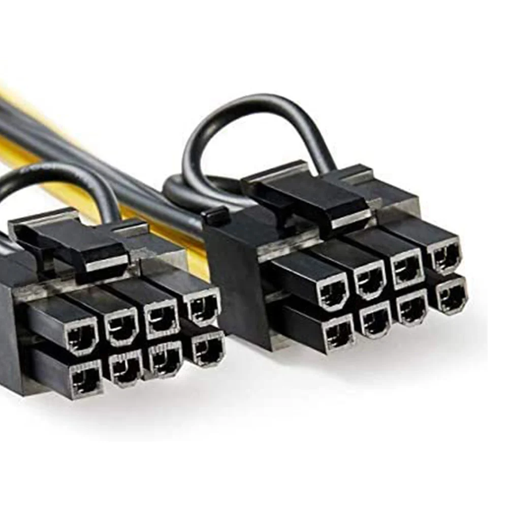 6 Pin PCIe 2 x PCIe 8 (6+2) Pin Anakart Grafik Ekran Kartı PCI-E Splitter Hub Güç Uzatma Kablosu (4 Paket 20 cm) Görüntü 1