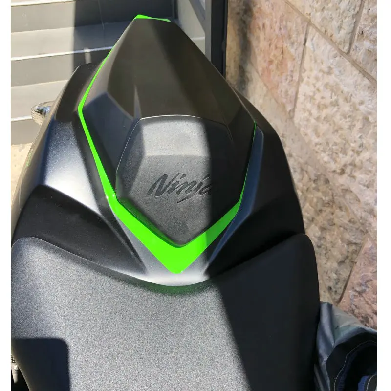 Arka Kaporta Koltuk Kukuletası 2016 2017 2018 2019 2020 Kawasaki Ninja ZX10R ZX 10R ZX-10R Pillion Kapak Siyah Karbon Yeşil Görüntü 1