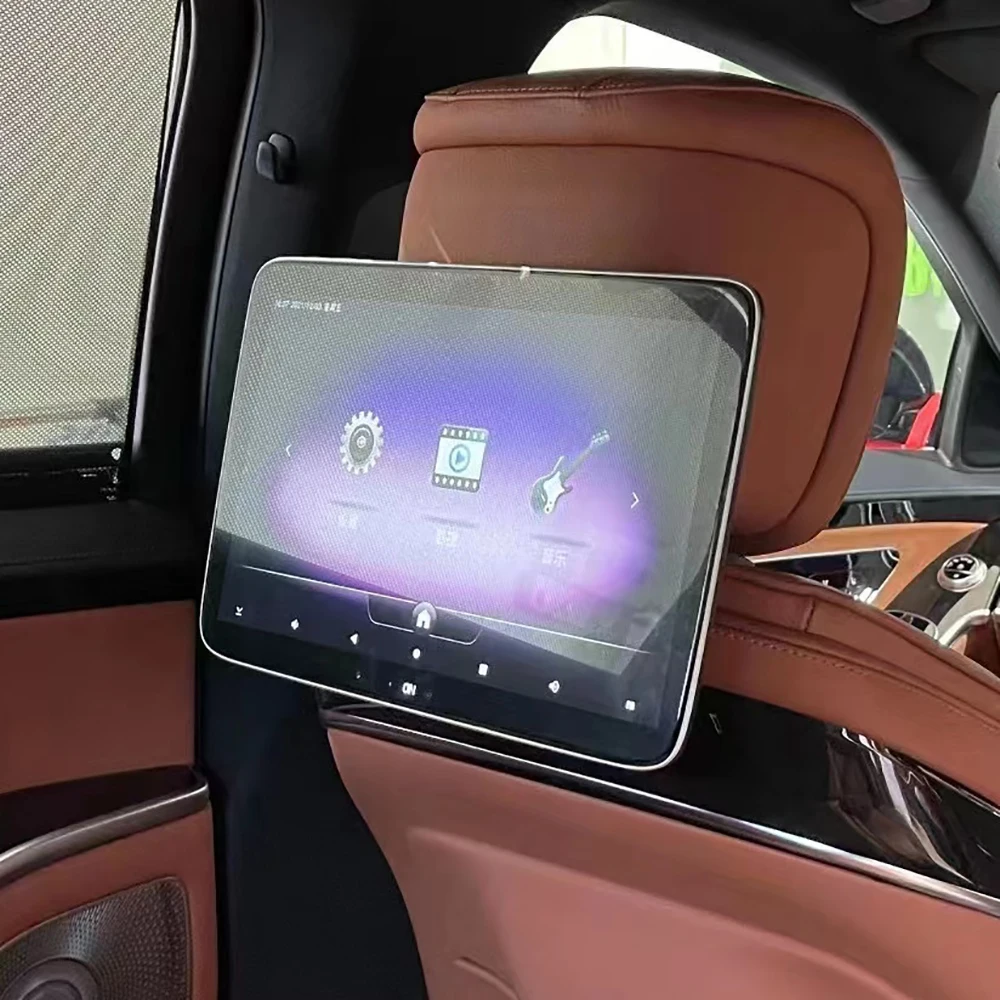 Arka Koltuk Eğlence Sistemi Mercedes W223 S450 S500 S550 S600 Android Bluetooth WiFi 4K Dokunmatik Ekran Video Gizli Braketi Görüntü 1