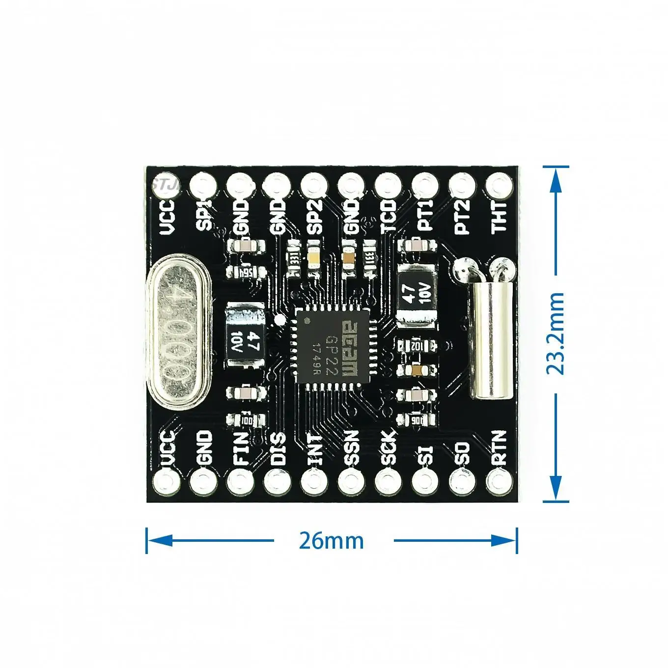 Breakout TDC-GP22 Evrensel 2 Kanallı Zaman Dijital Dönüştürücüler Sensörü Kurulu Ultrasonik Akış Dönüştürücü Modülü Görüntü 1