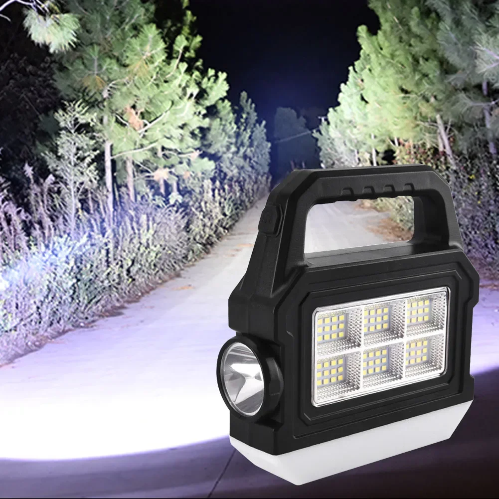 COB + LED Güçlü Fener 5V 1A Su Geçirmez Taşınabilir Projektör El Feneri 500lm 1800mAh acil durum taşınabilir güç kaynağı Güç Göstergesi ile Görüntü 1