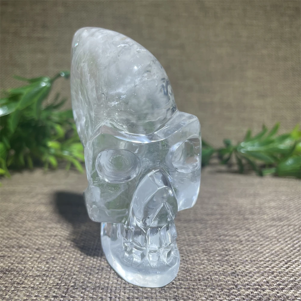 Doğal Kafatası Kuvars Kristalleri Dini Dekorasyon Masion Wicca Büyücülük Malzemeleri Kafatası Meditasyon Çakra Reiki Şifa Görüntü 1