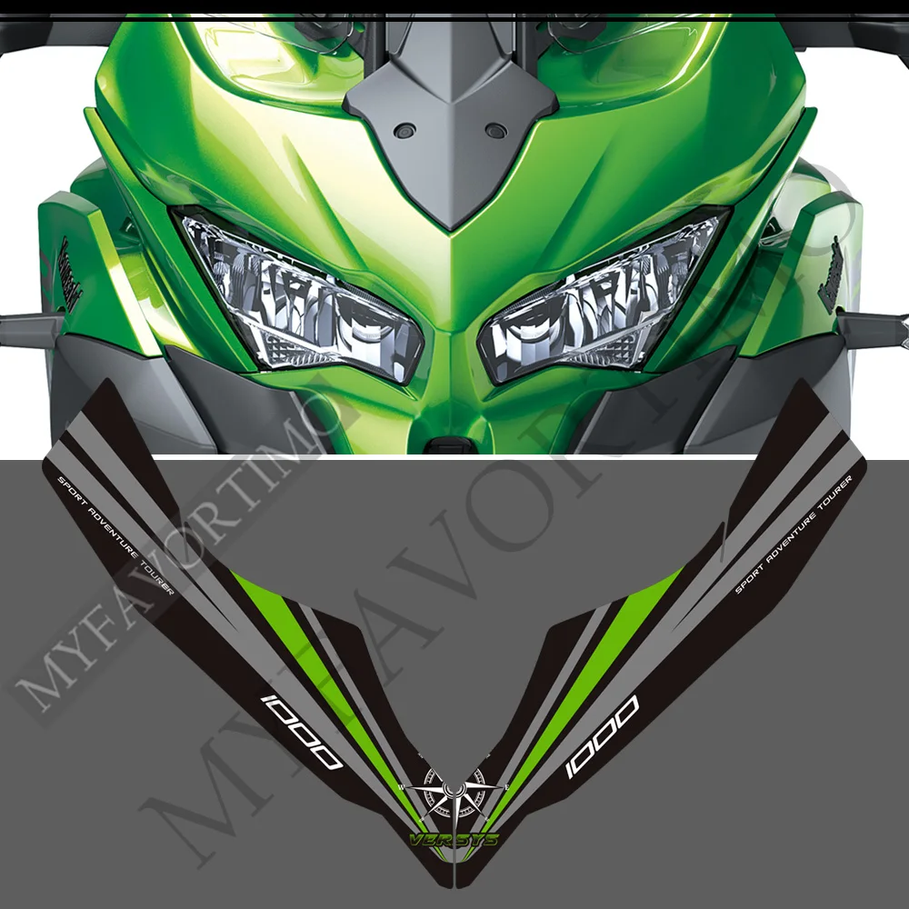 Kawasaki için 1000 SE LT Motosiklet Etiketler Çıkartmaları Gaz Akaryakıt Kiti Diz Koruyucu Tank Pad Cam Ön Cam Ekran Görüntü 1