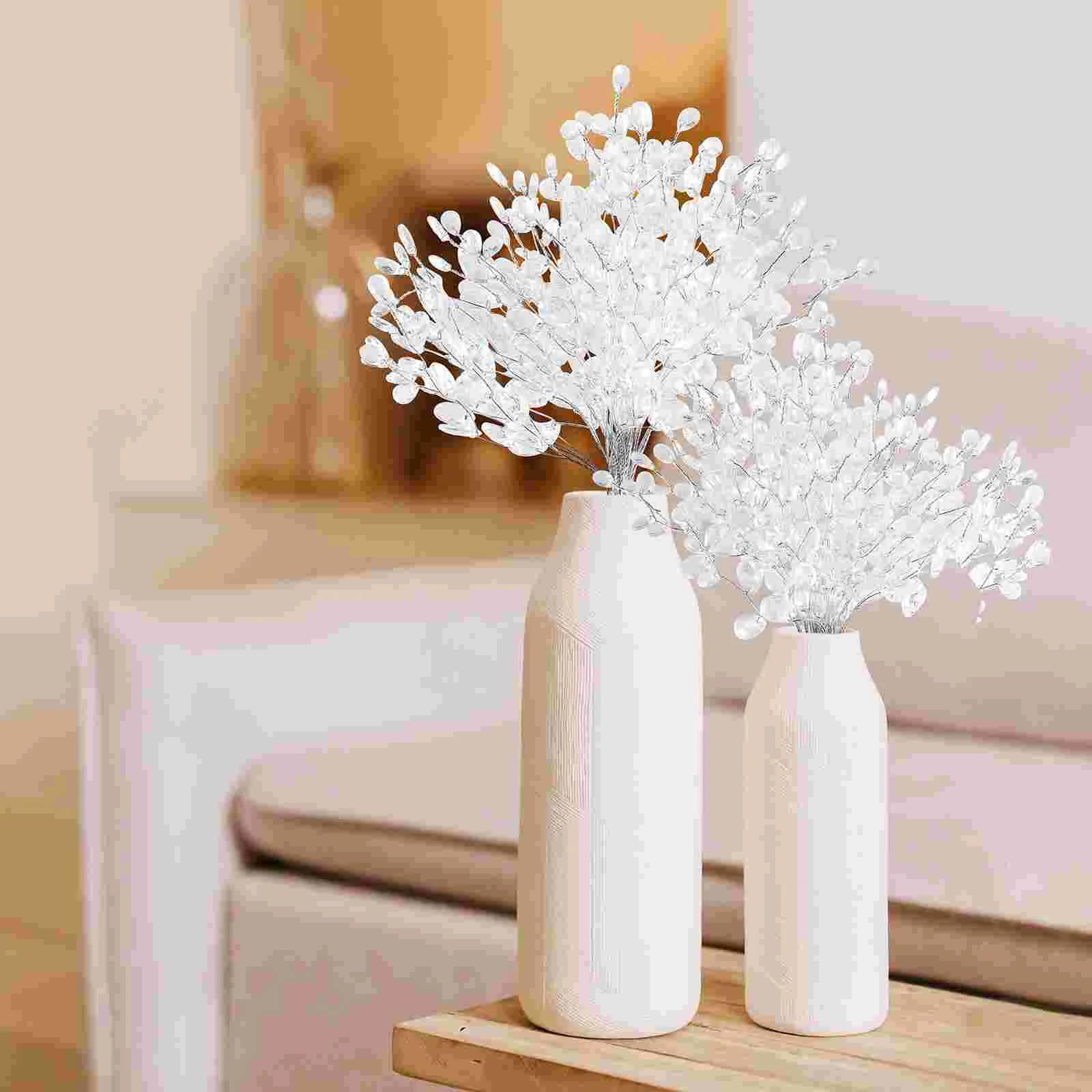 Kaynaklanıyor Düğün Boncuklu Dize Seçtikleri Ev Vazo Süslemeleri Boncuk Damla Çiçek Dalları Yapay Buketleri Görüntü 1