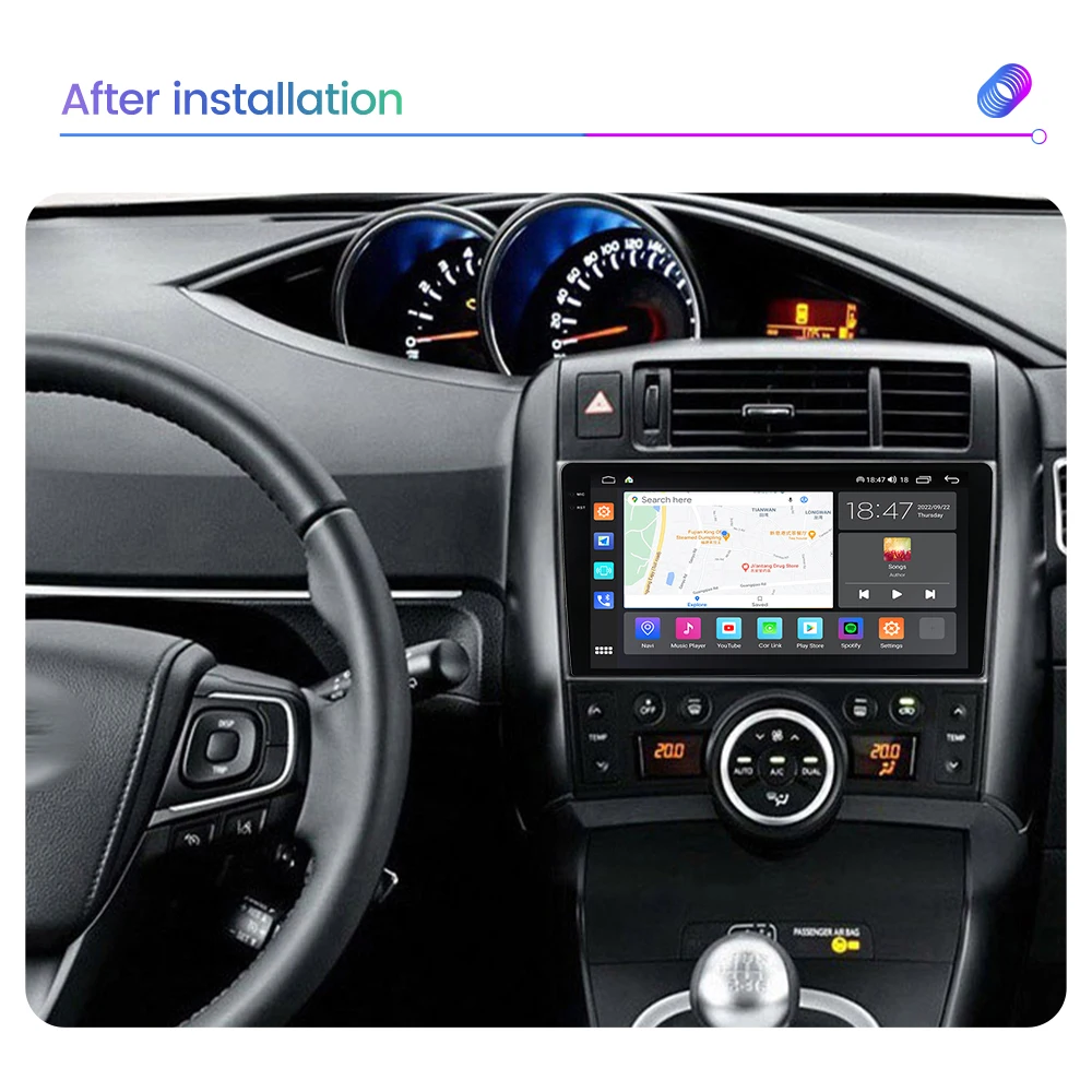MEKEDE DTS Carplay Android Otomatik Toyota Verso için R20 2009 - 2018 Araba Radyo Multimedya Video Oynatıcı BT WIFI 4G GPS Ekran 2 Din Görüntü 1