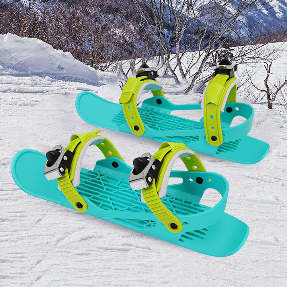 Mini Çocuk Kayak Snowblades Kar Kayak Kış Ayakkabı Kısa Snowskates Snowblades Skiboards Kayak ayakkabıları Açık Spor Görüntü 1