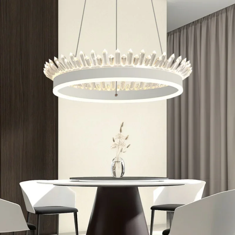 Minimalist tasarımcı kişiselleştirilmiş yemek odası avize ışık lüks Ins tarzı oturma odası yatak odası çalışma taç avize Görüntü 1