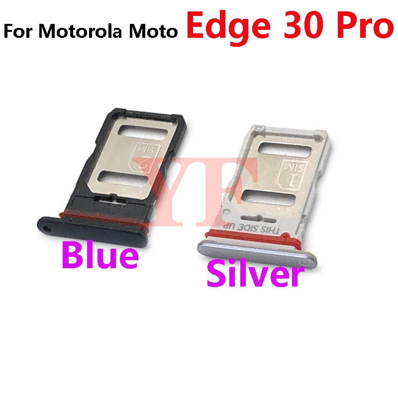 Motorola Moto Kenar için 30 20 S Pro Lite 5G Bir Fusion Plus Kenar X30 SIM Kart Tepsi Yuvası Tutucu adaptör soketi Onarım Parçaları Görüntü 1