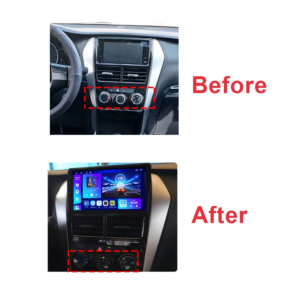 NAVİSTART araba android radyosu Stereo Toyota Vios Yaris 2018-2020 için Navigasyon GPS DSP Multimedya Video DVD oynatıcı 9 İnç Navi Görüntü 1