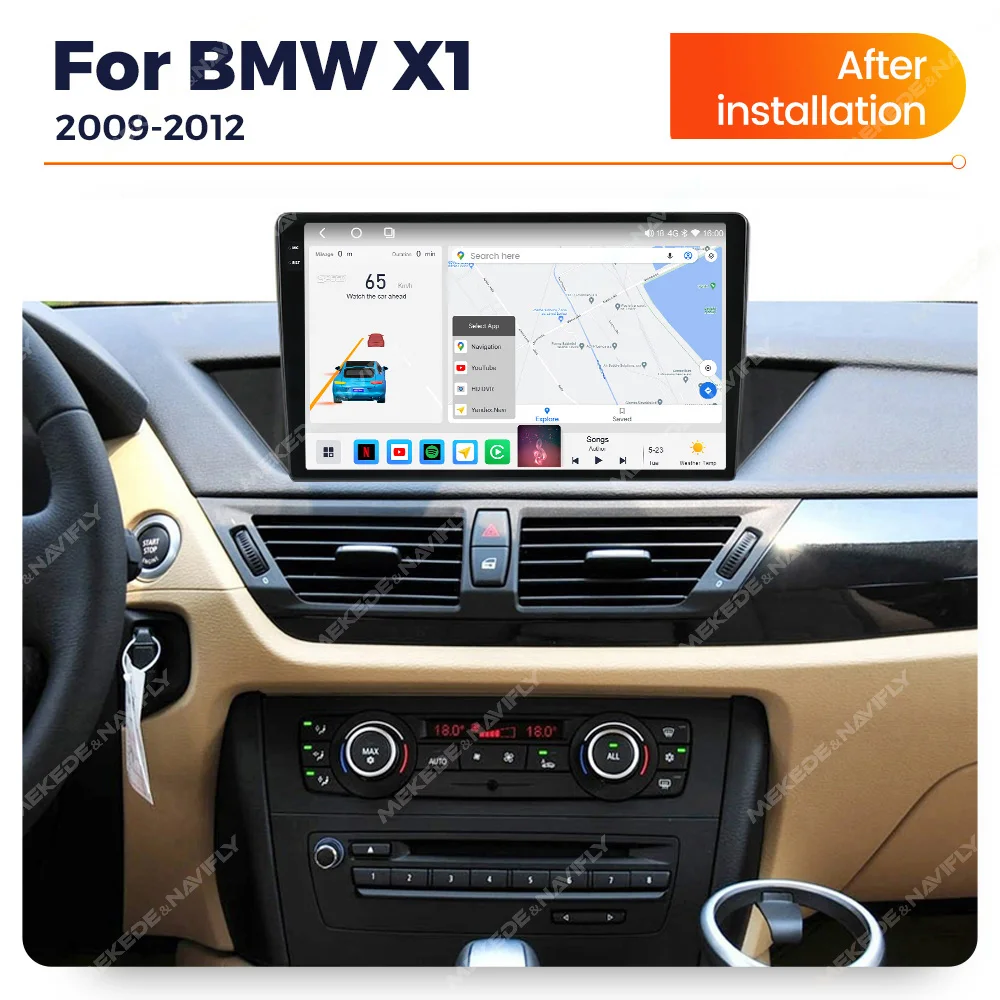 Navifly 8G 256G Araba DVD Oynatıcı GPS Navigasyon Multimedya BMW X1 E84 2009-2012 İçin orijinal ekran olmadan carplay DSP hiçbir DVO Görüntü 1