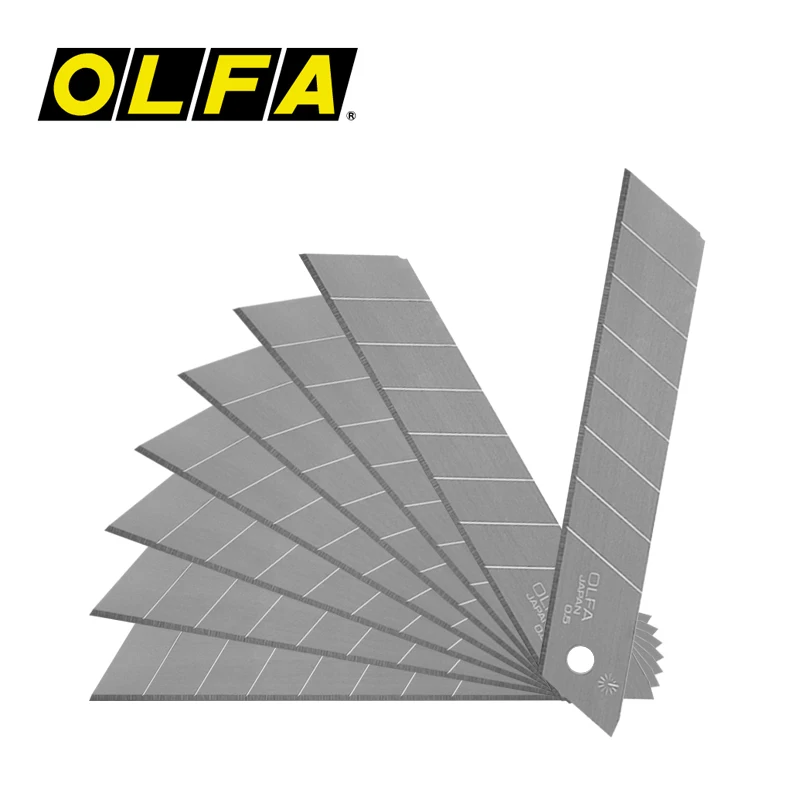 OLFA LB-10 Hız Bıçakları 10 ADET 18mm Geniş Ağır Bıçak Kesici Bıçak Aksesuarları 0.5 mm Kalınlığında Bıçak El Sanatları Yapma Araçları Görüntü 1