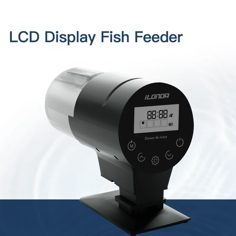 Otomatik Balık Besleyici dijital ekran Akıllı Zamanlama Besleyici Balık Tankı Balık Besleyici dijital ekran Besleyici Görüntü 1