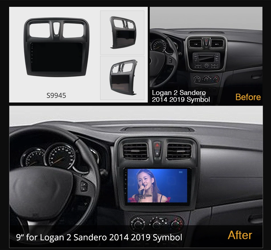Ownice Android 10 Araba Multimedya Oynatıcı Renault Logan İçin 2 Sandero 2014-2019 360 Kamera Autoradio 4G LTE Navigasyon GPS Stereo Görüntü 1