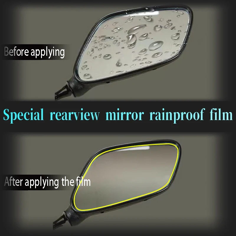 SYM CRUISYM300 enstrüman filmi dikiz aynası yağmur geçirmez film şeffaf koruyucu film modifiye aksesuarları Görüntü 1