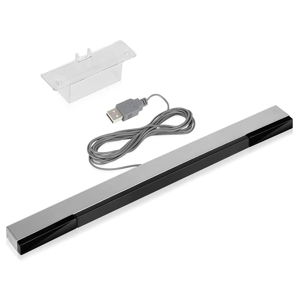 Sensör Çubuğu TV USB Alıcısı İndüktör Oyun Konsolu Kablolu uzaktan kumanda sensörü Çubuğu Alıcısı Wii / Wii U Konsolu Görüntü 1