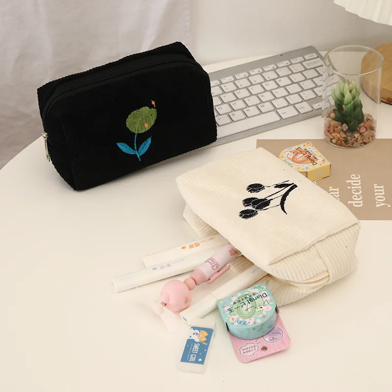 Seyahat Kozmetik saklama çantası Kadın Makyaj Organizatör Çanta Ruj Yıkama Çantası Kalem Kutuları Kalem Kutusu Okul Öğrenci Malzemeleri Görüntü 1