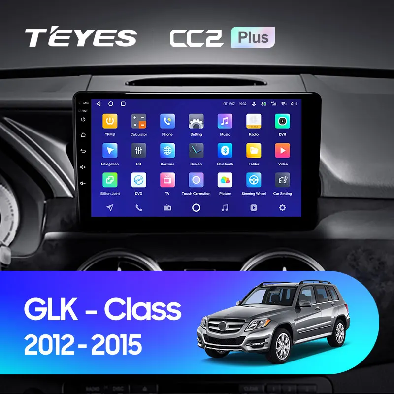 TEYES CC2L CC2 Artı Mercedes Benz GLK Sınıfı X204 2012-2015 Araba Radyo Multimedya Video Oynatıcı Navigasyon GPS Android Hiçbir 2din 2 din dvd Görüntü 1