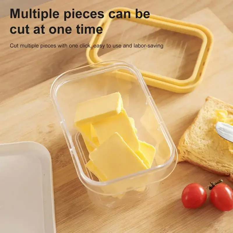 Tereyağı Kesme Kutusu Peynir Saklama kapaklı kutu tereyağı tabağı Dilimleme Tereyağı Saklama Kabı Gıda saklama kutusu Ev Mutfak için Görüntü 1