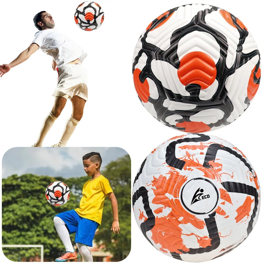 Tüm Hava Futbol Topu Şık Futbol Maç Topu Yetişkinler Gençlik Futbol Topu Eğitim ve Maçlar için Tüm Sahalara Uygun Görüntü 1