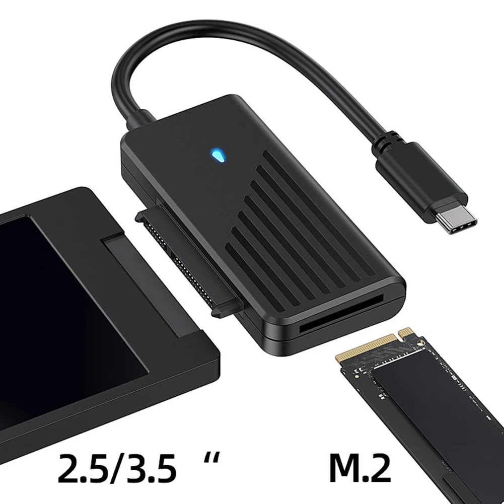 USB3. 0 SATA Harici Adaptör 5Gbps 2.5 / 3.5 İnç HDD Dönüştürücü M. 2 NGFF Katı Hal Dönüştürücü NVME Masaüstü Laptop için Görüntü 1