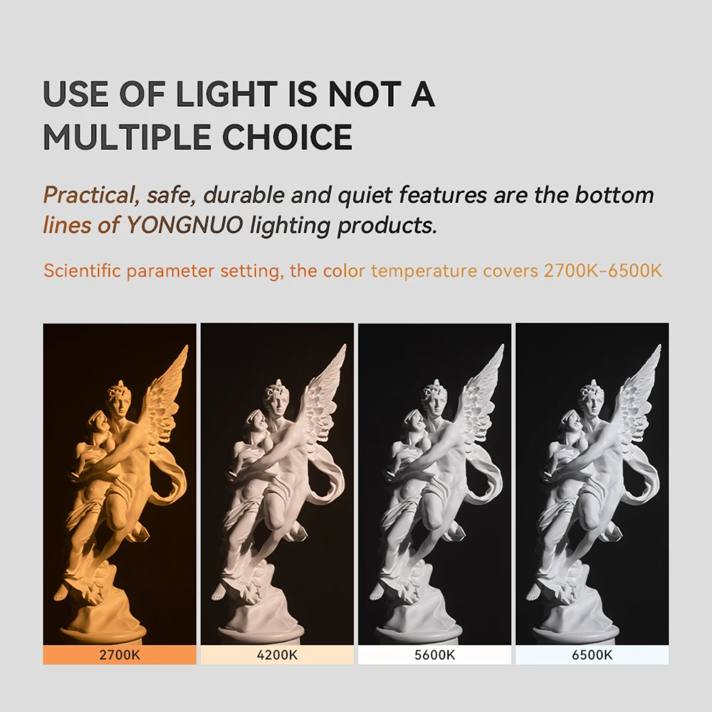 YONGNUO YNLUX200 el LED Video ışığı 200 W fotoğraf ışığı 2600 K-6500 K COB boncuk 12 Aydınlatma sahne efektleri destek BT Görüntü 1