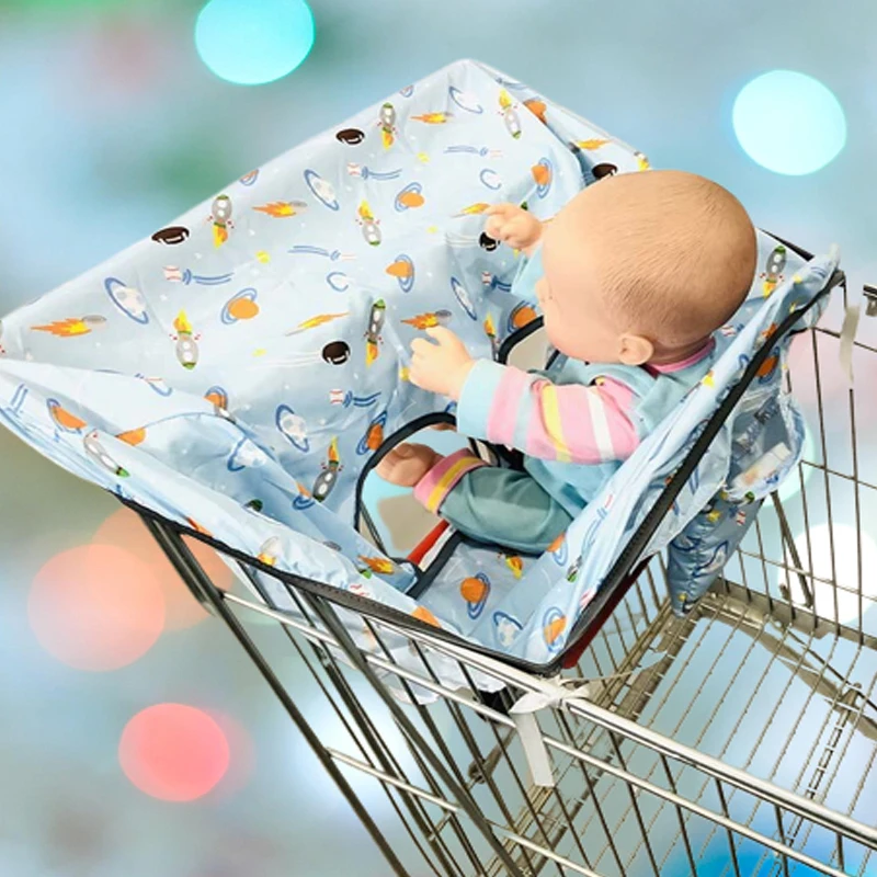Yeni Bebek süpermarket bakkal alışveriş sepeti kapağı bebek koltuk pedi anti-kirli kapak Çocuklar Seyahat koltuk minderi kirli taşınabilir Görüntü 1