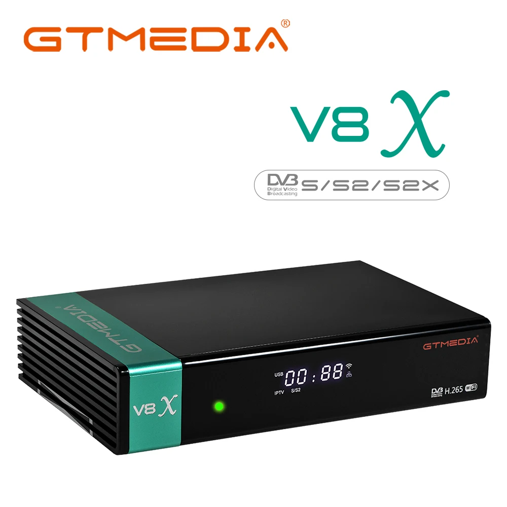 Yeni GTMEDIA V8X HD 1080P Uydu Alıcısı DVB-S / S2 / S2X Dahili 2.4 G WİFİ SCART çıkışı Desteği GT UI CA kart TV Alıcıları V8X Görüntü 1