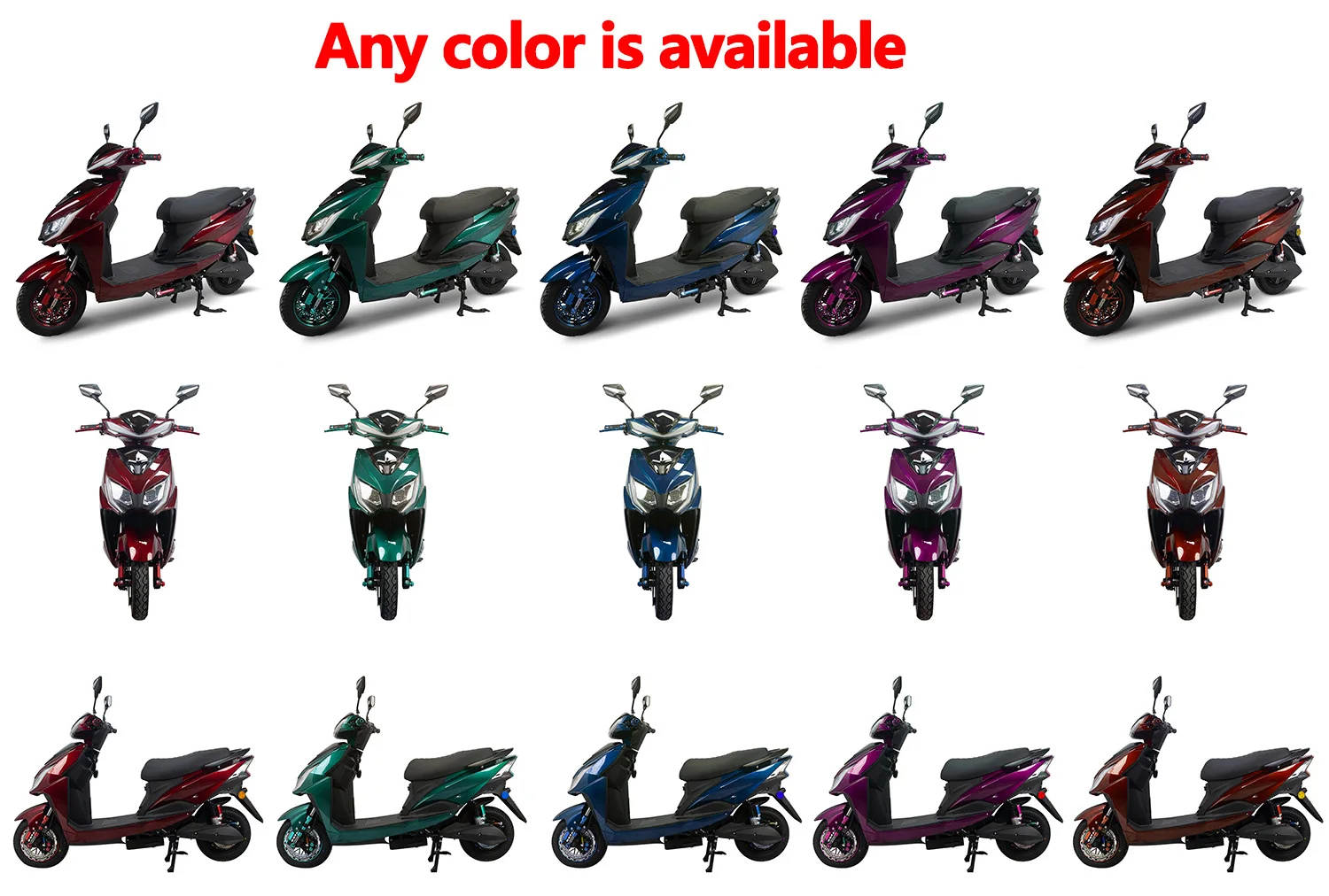 erkekler için 2023 yeni scooter modeli 1000W-1500W 55km/s 60KM elektrikli motosiklet Görüntü 1
