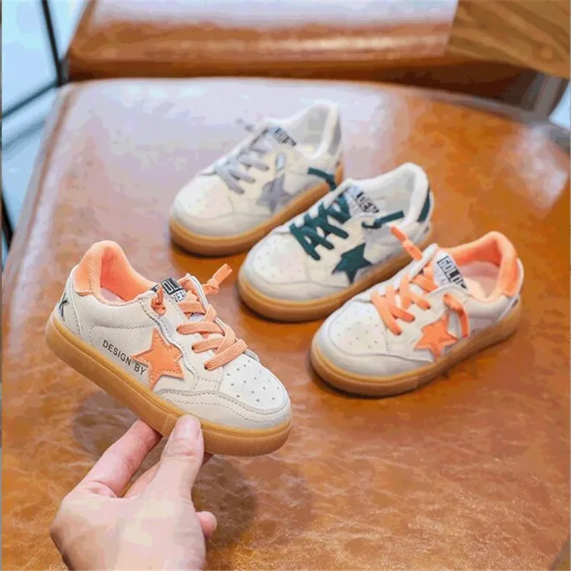 Çocuk Rahat spor salonu ayakkabısı Çocuklar Yeni Bahar Sonbahar Spor Ayakkabı Erkek Kız günlük ayakkabı Bebek Yumuşak İnek Kas Taban Ayakkabı Görüntü 1