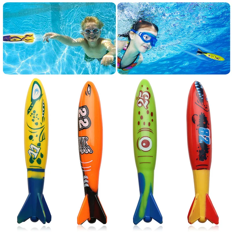 Çocuklar Yaz Köpekbalığı Roket Atma Oyuncak Yüzme Havuzu Dalış Oyunu Su Eğlence Oyunları Havuzu Oyuncaklar Bebek Su Eğitici Banyo Oyuncakları Hediyeler Görüntü 1