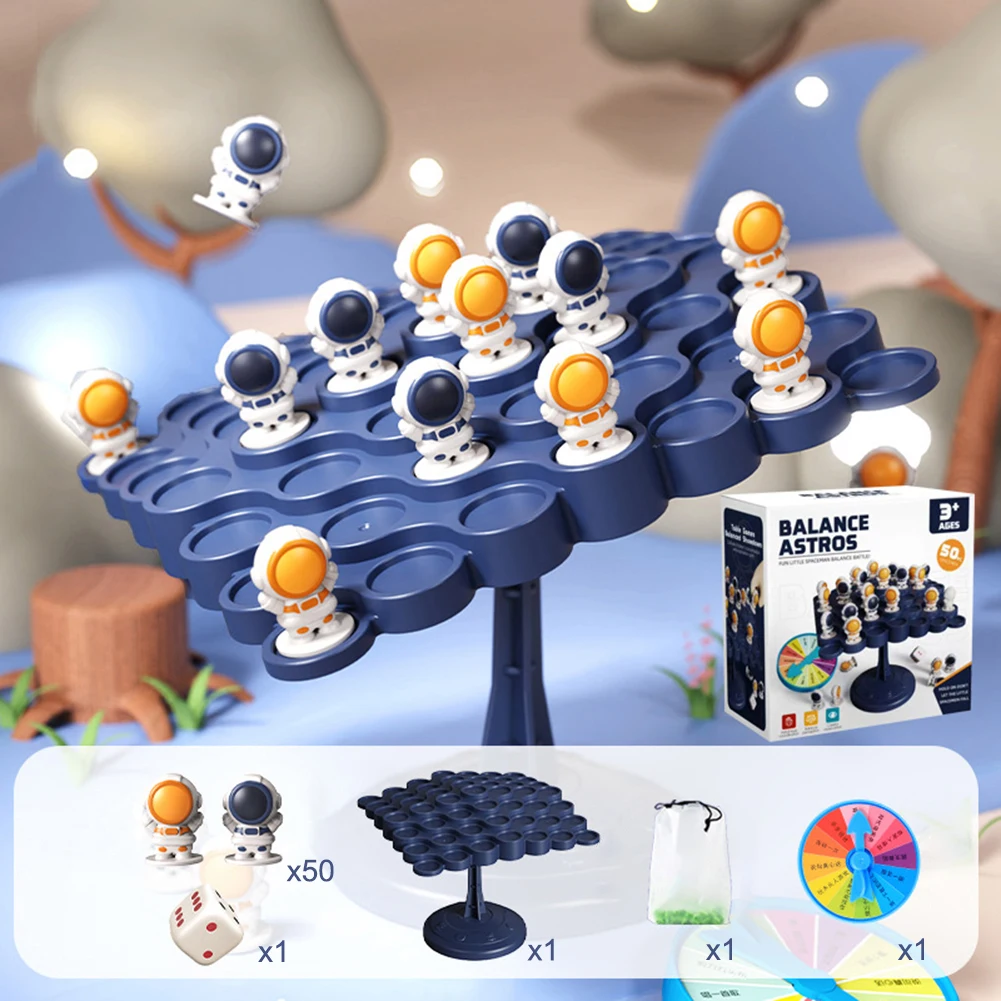 Çocuklar astronotlar Denge Ağacı Oyunu Kurbağa Denge Kurulu Montessori Oyuncaklar Eğitim Eğlence Ebeveyn-Çocuk İnteraktif Masaüstü Oyunu Görüntü 1