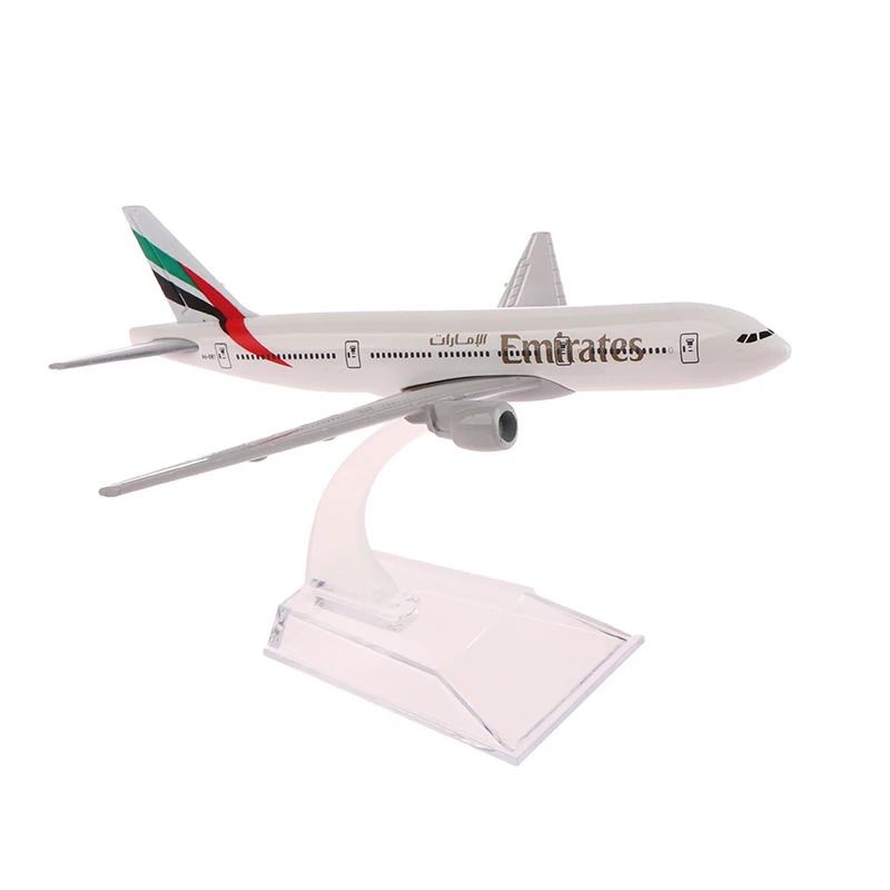 1: 400 Ölçek Metal Uçak Çoğaltma Emirates Havayolları 777 Uçak Diecast Model Havacılık Uçak Tahsil Oyuncaklar Boys için Görüntü 2