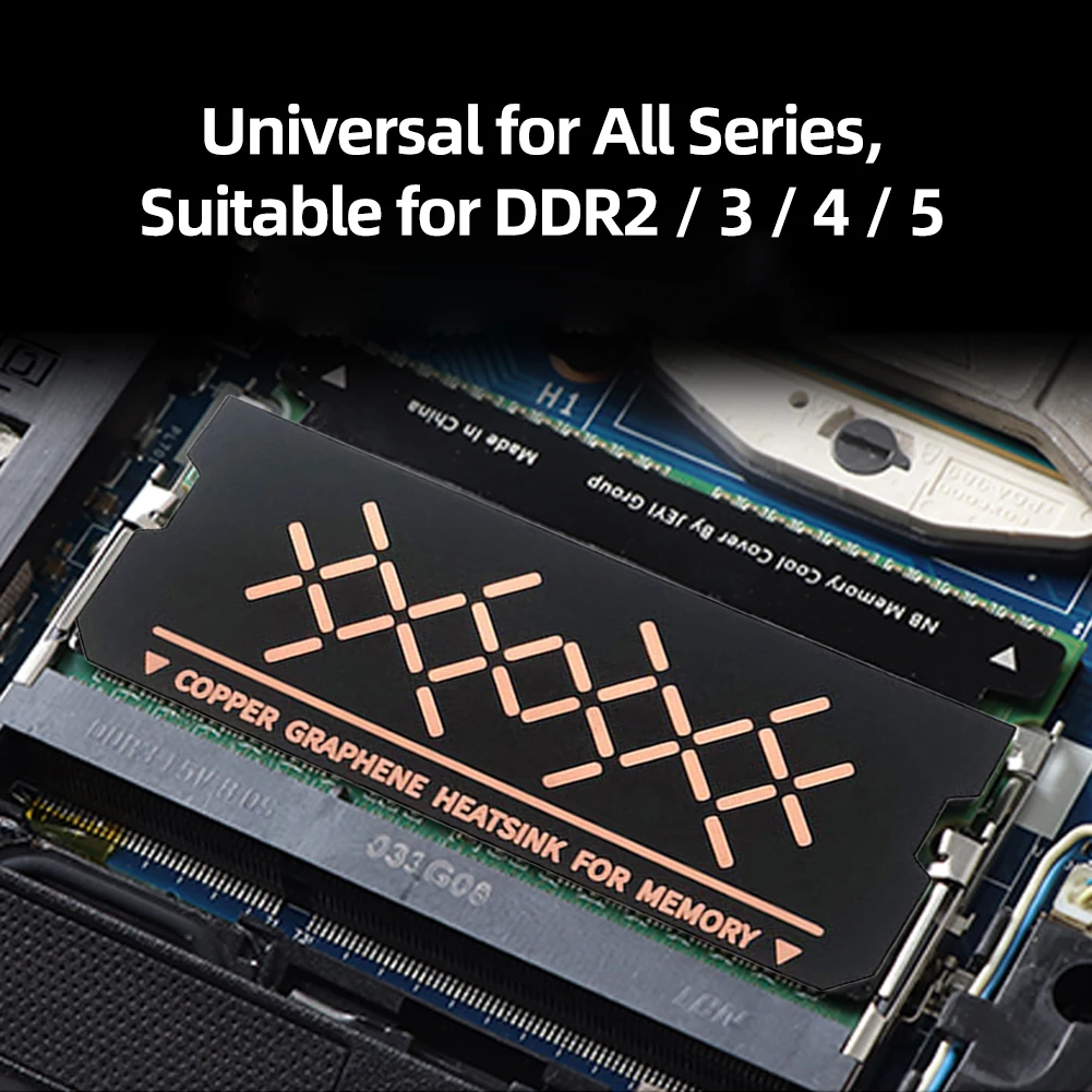 2 adet ısı dağılımı pedi Bakır Folyo tasarım Termoritik Ped Antioksidan hafif İnce PC DDR5 DDR4 DDR3 Bellek Modülü Görüntü 2