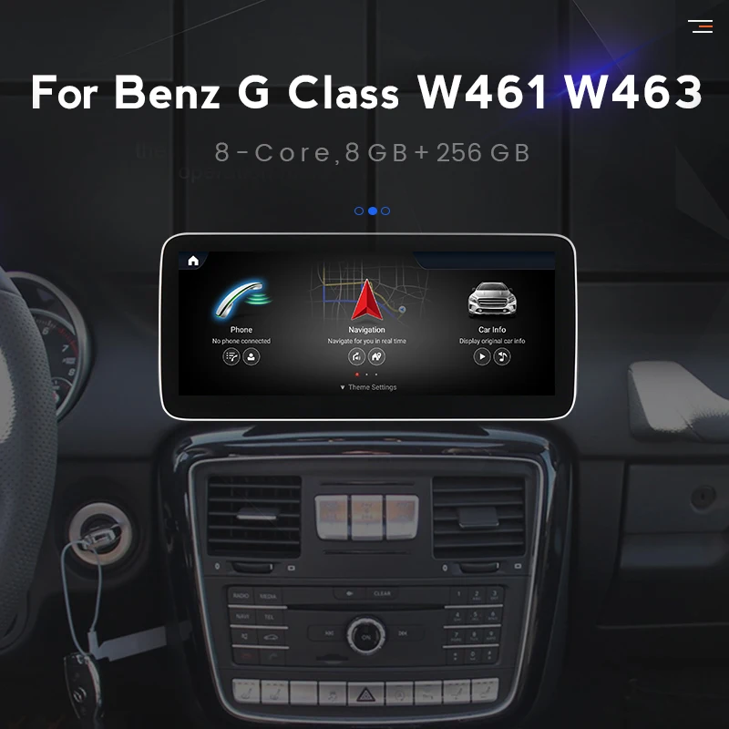 8G + 256G Android 12 Carplay Oto araç DVD oynatıcı Radyo Video Oynatıcı Mercedes Benz G Sınıfı İçin W461 W463 2012-2019 GPS Navigasyon Stereo Görüntü 2