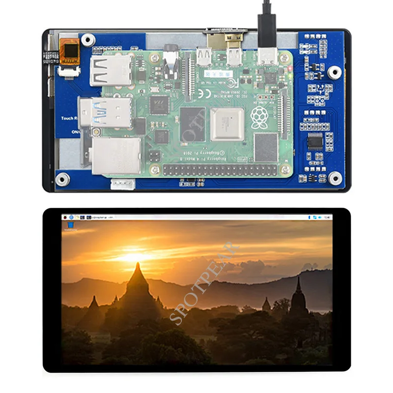 Ahududu Pi 5.5 inç 2K LCD Dokunmatik Ekran 1440×2560 MIPI HDMI uyumlu için de bilgisayar mini PC Görüntü 2