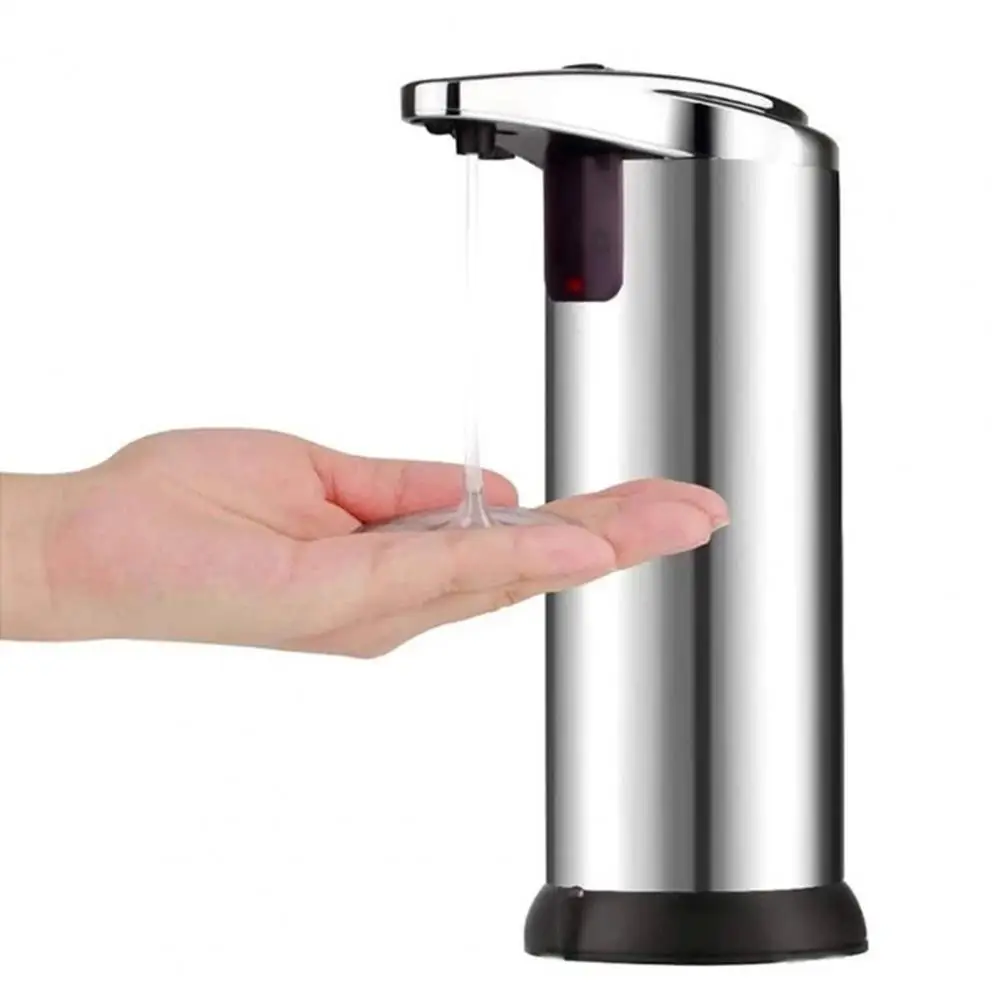 Akıllı sensörlü sabunluk Dağıtıcı Büyük Kapasiteli Ayarlanabilir Seviyeleri Paslanmaz Çelik Sıvı Pompası Mutfak Banyo için Görüntü 2