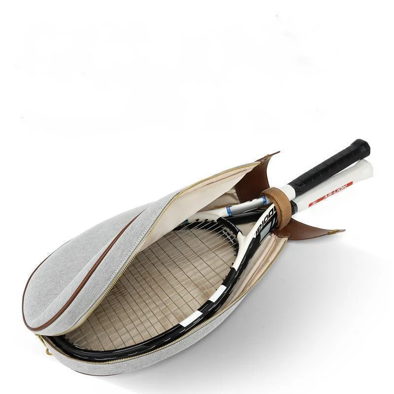 Badminton Çantası Tenis Çantası Büyük Kapasiteli Tek Omuz Crossbody Squash Raketi Profesyonel Tenis Raketi Çantası Topu Cep Görüntü 2