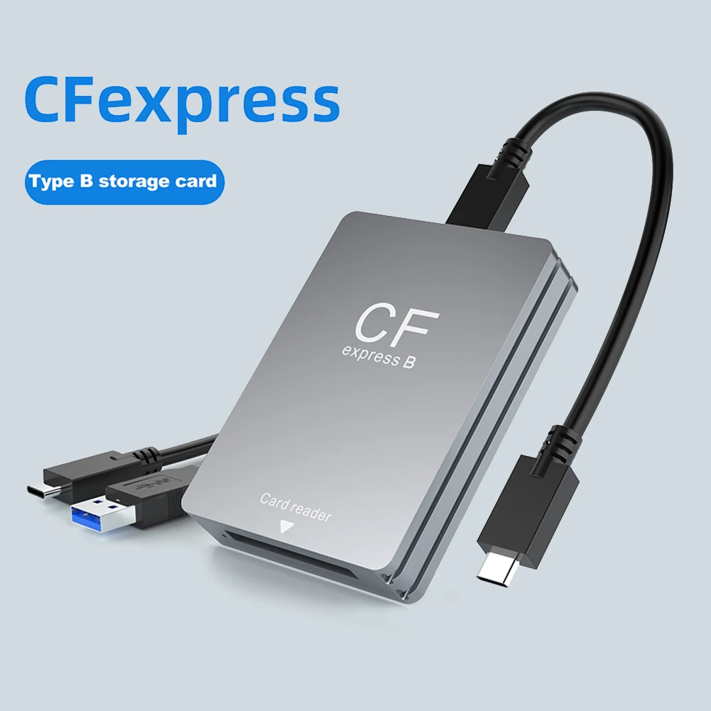 CFexpress Tip B kart okuyucu ile USB C USB C / A Kablosu CFexpress Okuyucu adaptör desteği Android / Windows / Mac OS Görüntü 2