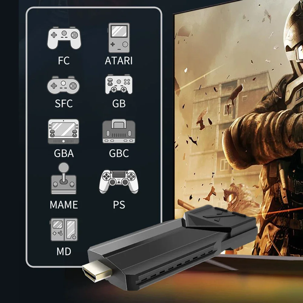 D90 Kablosuz Retro Oyun Konsolu video oyunu Sopa Dahili Oyun Oyun Oyuncu Konsolu 9 Emülatör HDMI Uyumlu Çıkış Görüntü 2