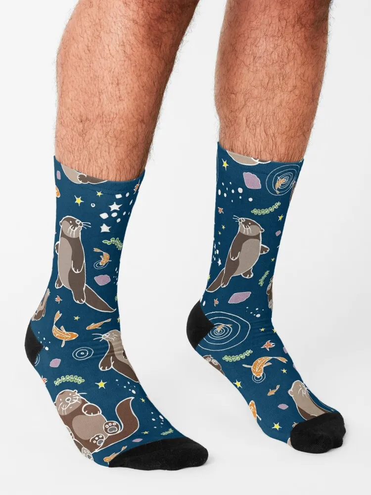 Deniz su Samuru Gece Çorap retro yaz tasarımcı marka Antiskid futbol Adam Çorap kadın Görüntü 2