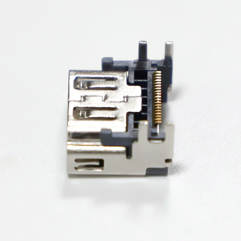 HDMI uyumlu Bağlantı Noktası soketli konnektör Metal Hafif Yüksek Kaliteli Uygun Taşınabilir Tüketici Elektroniği Gümüş Mini Görüntü 2
