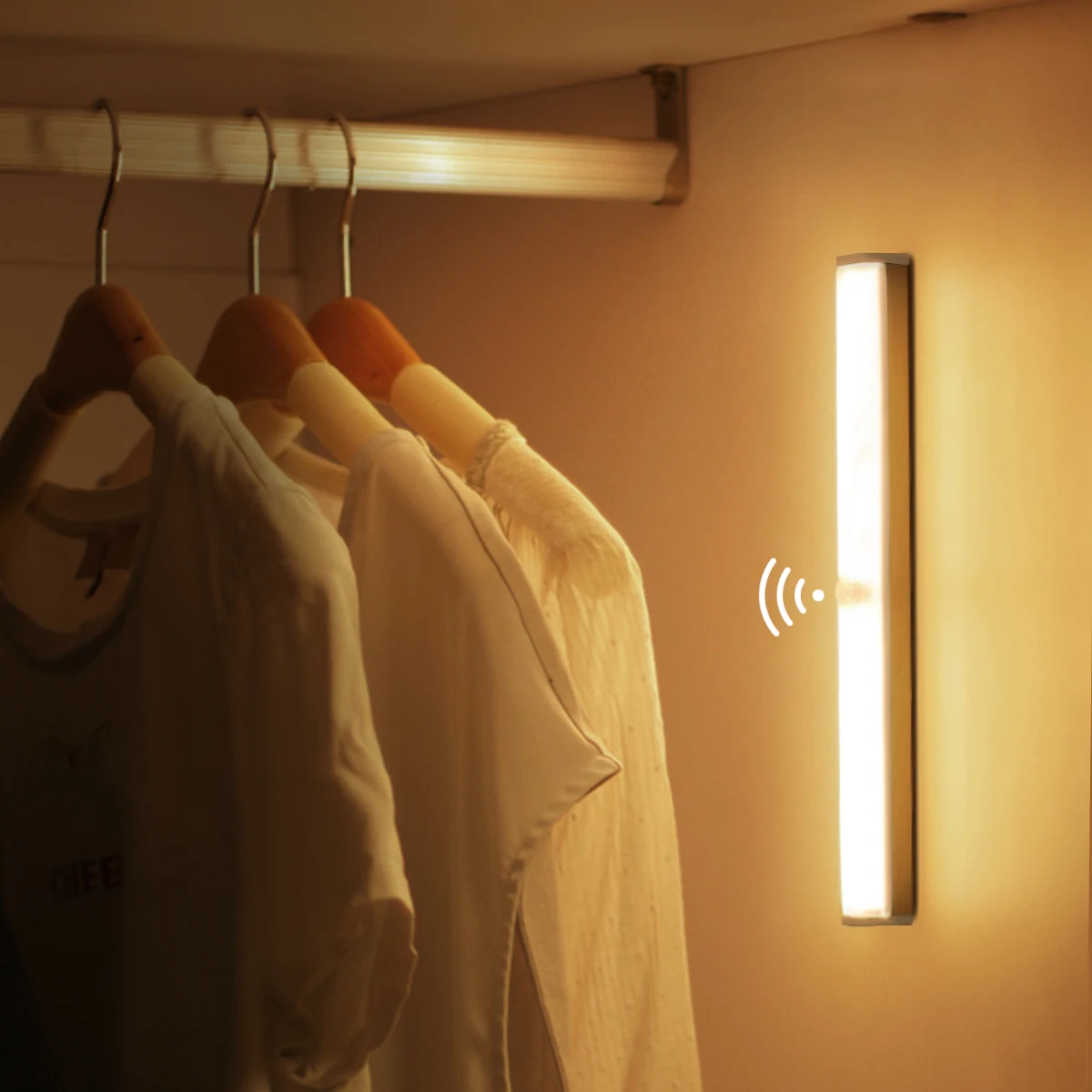 Kablosuz hareket sensörlü led bar ışığı Gece Aydınlatma 5V USB şarj edilebilir lamba Taşınabilir Dolap Mutfak Merdiven Akıllı indüksiyon ışık Görüntü 2