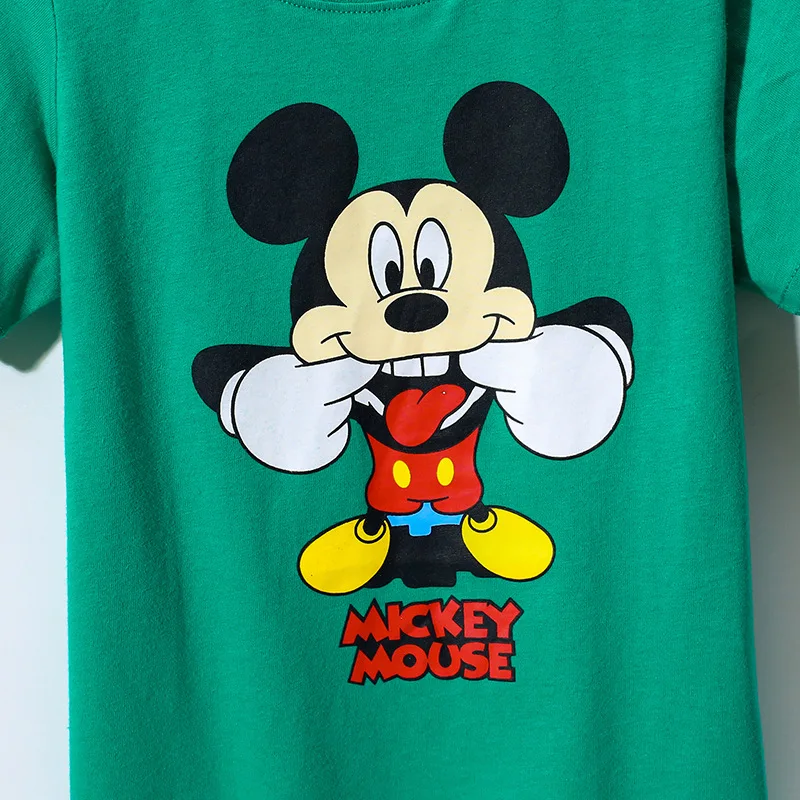 Karikatür Mickey T Shirt Numarası erkek Giysileri 2-7year Çocuk Boys & Girls Giyim Çocuk Üstleri Kısa Kollu Kawaii T Shirt Görüntü 2