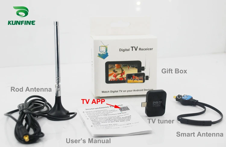 Mikro USB Dijital DVB-T DVB-T2 TV Tuner Alıcısı Android 11 Telefon ve Ped Görüntü 2